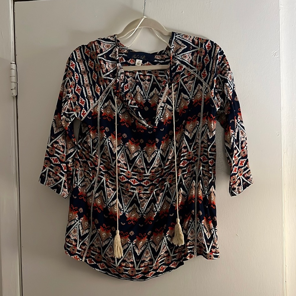 Multicolored Patterned Blouse